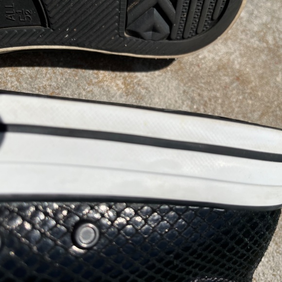 Converse Blk Embossed Snake 7.5 - Picture 5 of 12